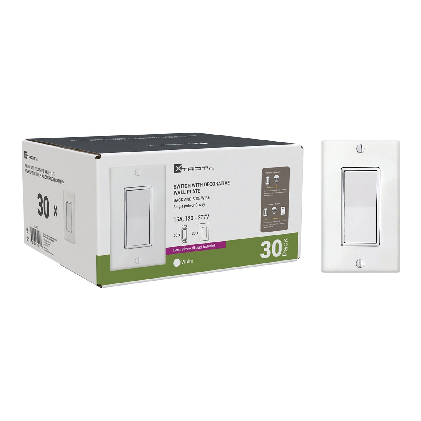 Xtricity - Decorative 3 Way Switch, 30-pack - image 2