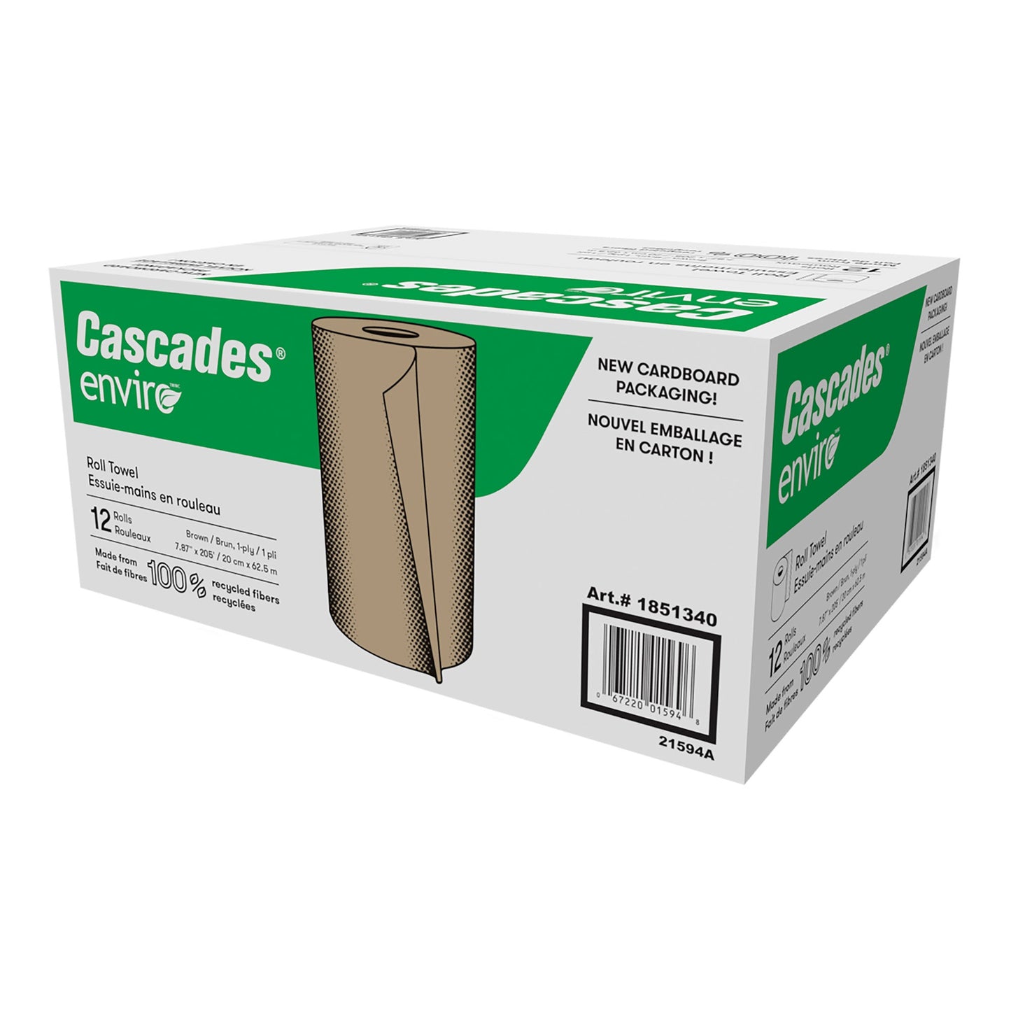 Cascades Enviro Hand Paper Towel Roll 12-pack - image 1