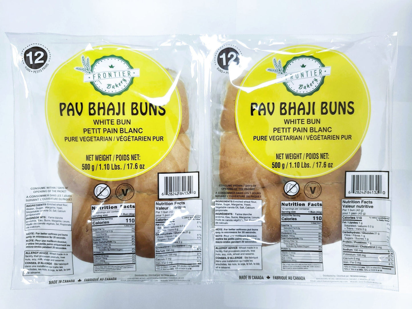 Frontier Bakery White Pav Buns, 2 x 504 g - image 4