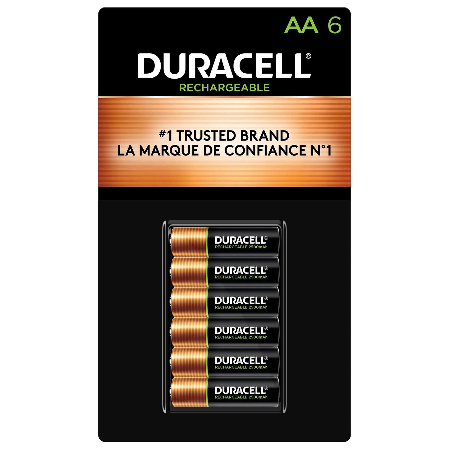 Duracell Rechargeable AA Batteries, Pack of 6 - image 1