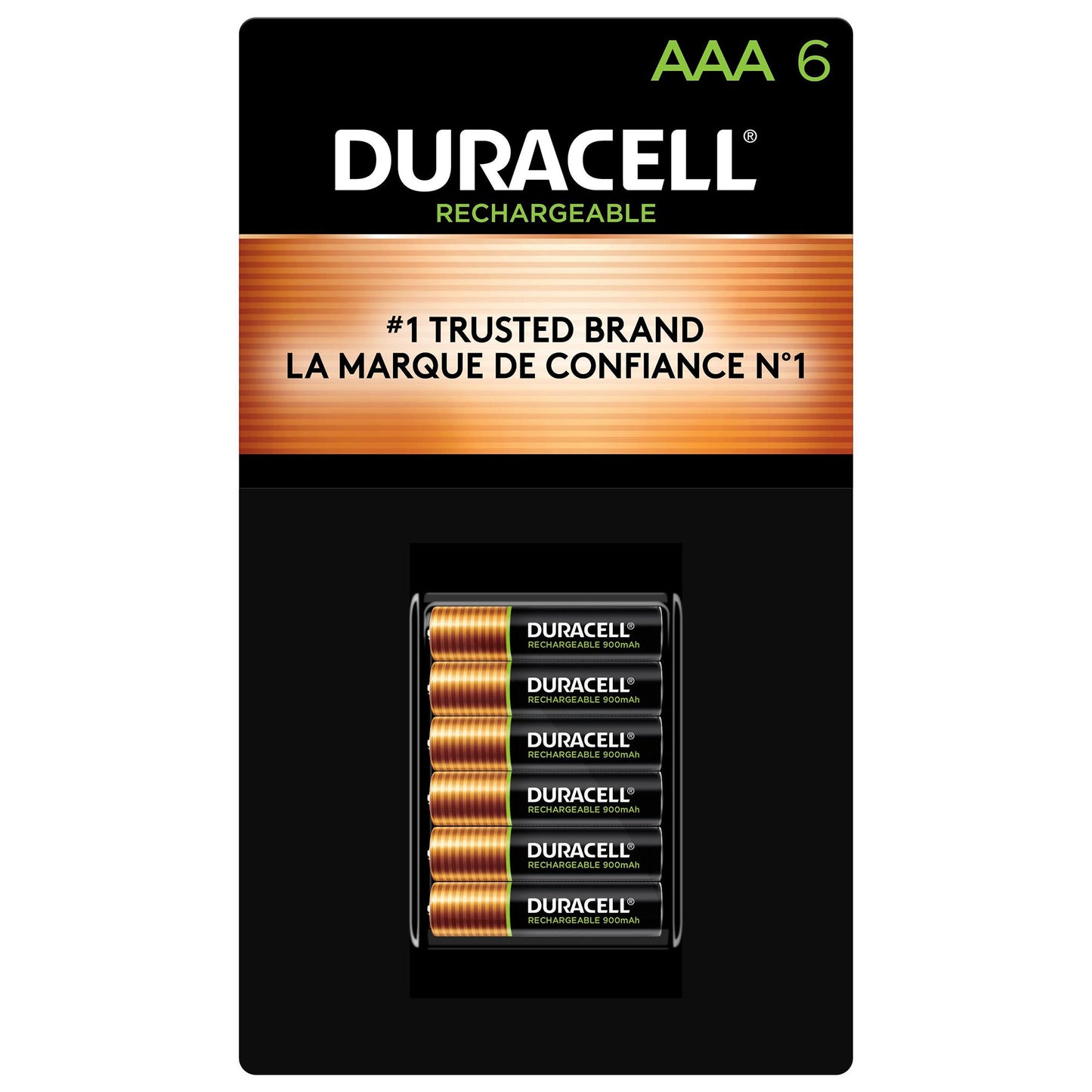 Duracell Rechargeable AAA Batteries, Pack of 6 - image 1