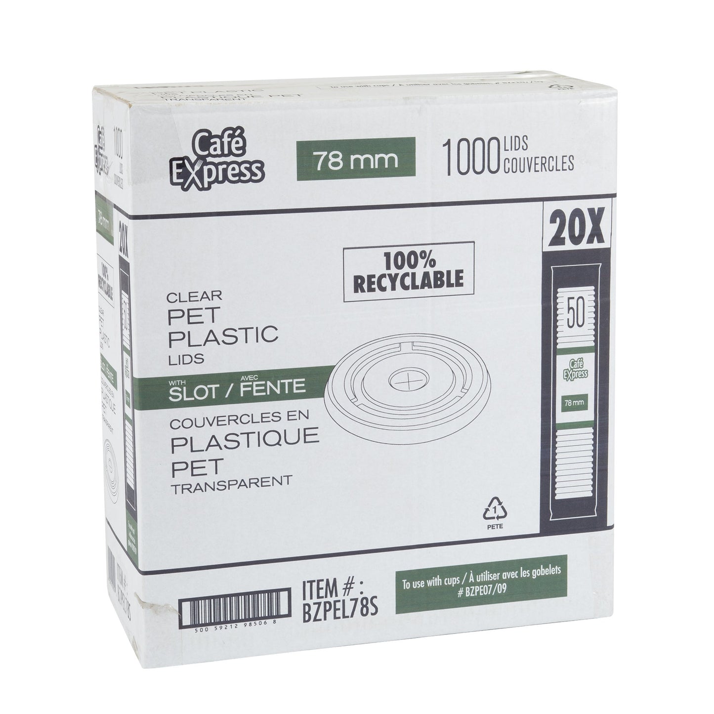 Cafe Express 78mm Lid, Pack Of 1000 - image 3