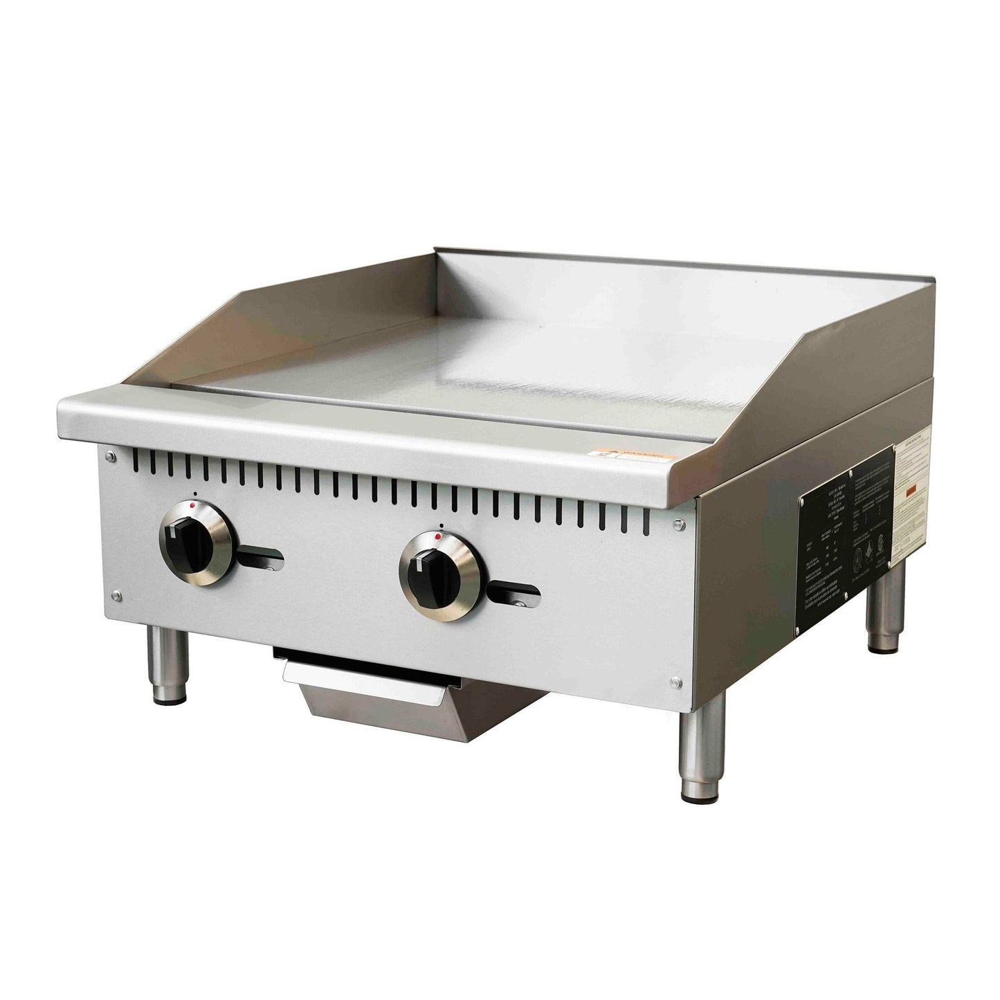 Forno Commercial 24 in. Stainless Steel Gas Heavy Duty Manual Control Griddle - image 1