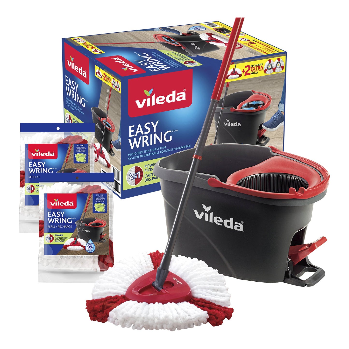 Vileda EasyWring Power Spin Mop and Bucket System - image 1