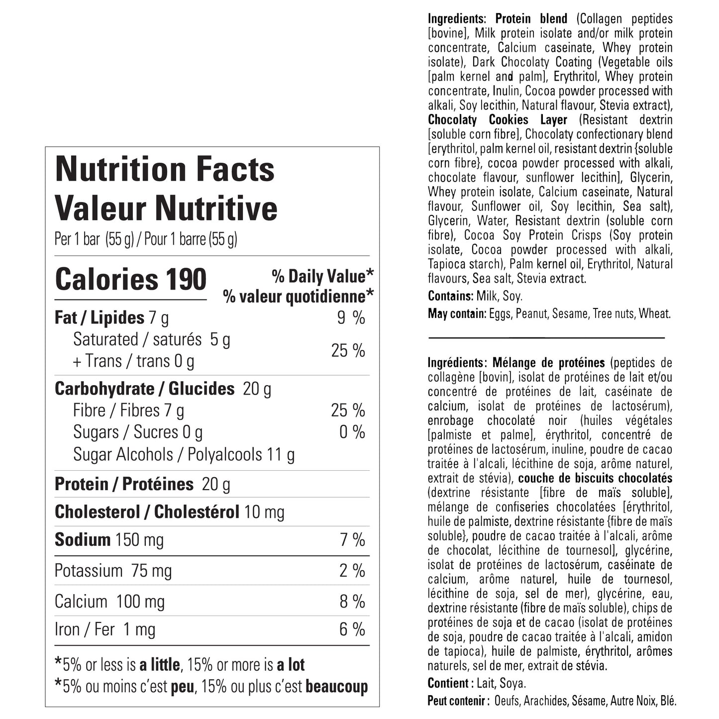 No Sugar Perfect Protein Bars, Cookies N' Cream Flavour, 28 × 55 g - image 2