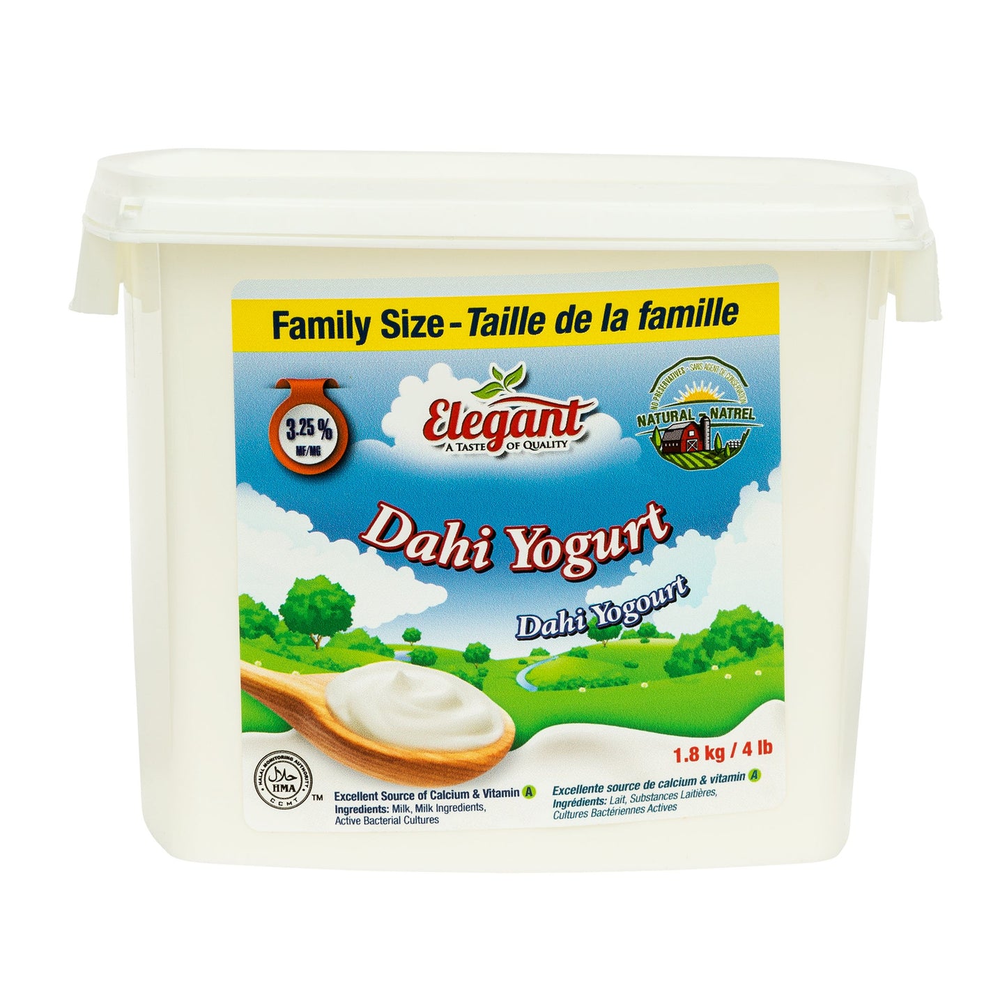 Elegant Whole Milk Dahi Yogurt, 1.8 kg - image 1