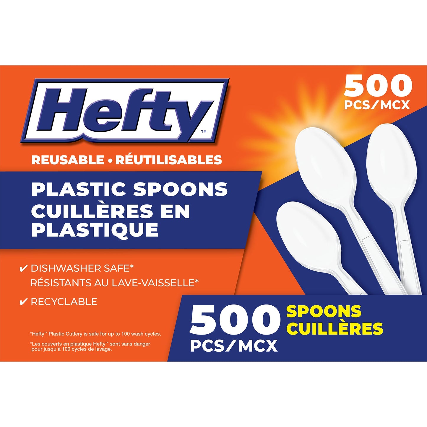 Hefty Plastic Spoons, Pack of 500 - image 1