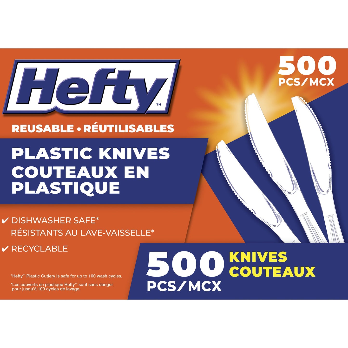 Hefty Plastic Knives, Pack of 500 - image 1