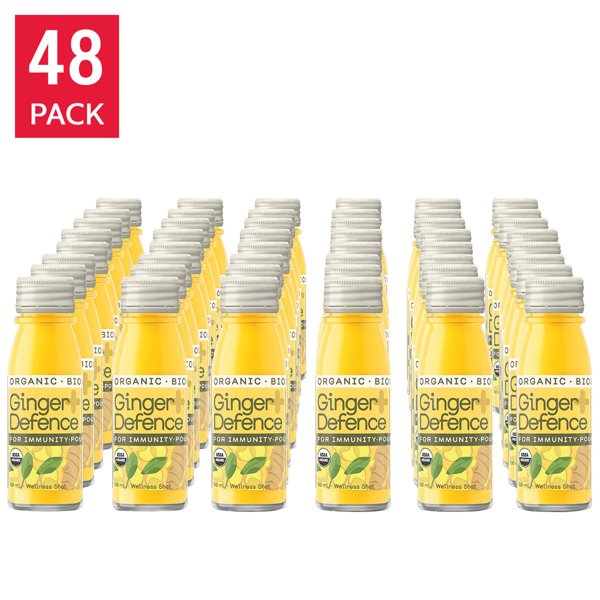 Greenhouse - Ginger Defence Organic Immunity Shots, 48 × 60 mL - image 1