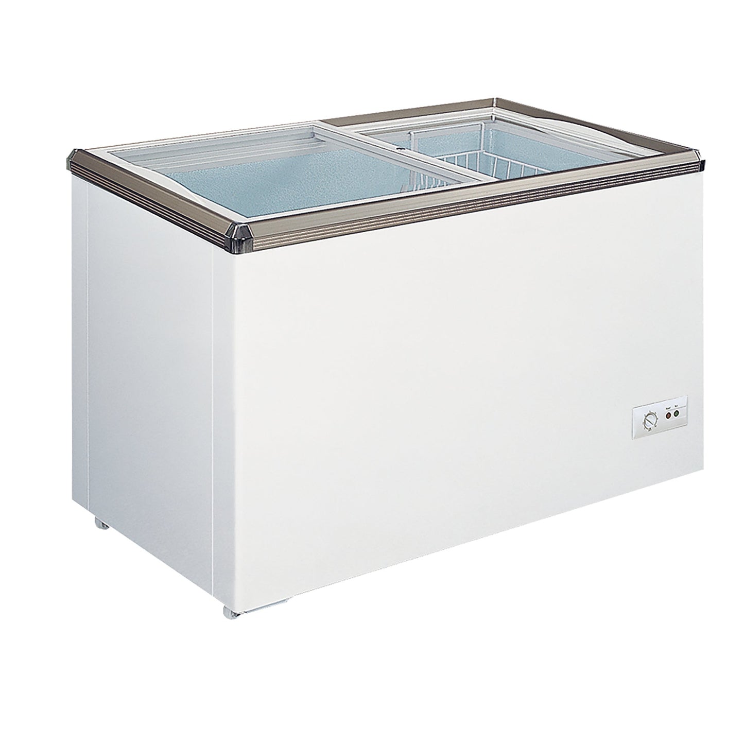Zanduco 34 in. Ice Cream Freezer With Flat Glass Top - image 1