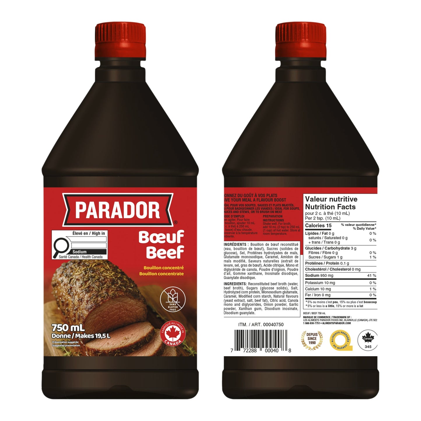 Parador Bouillon Beef Concentrate, 750 ml - image 1