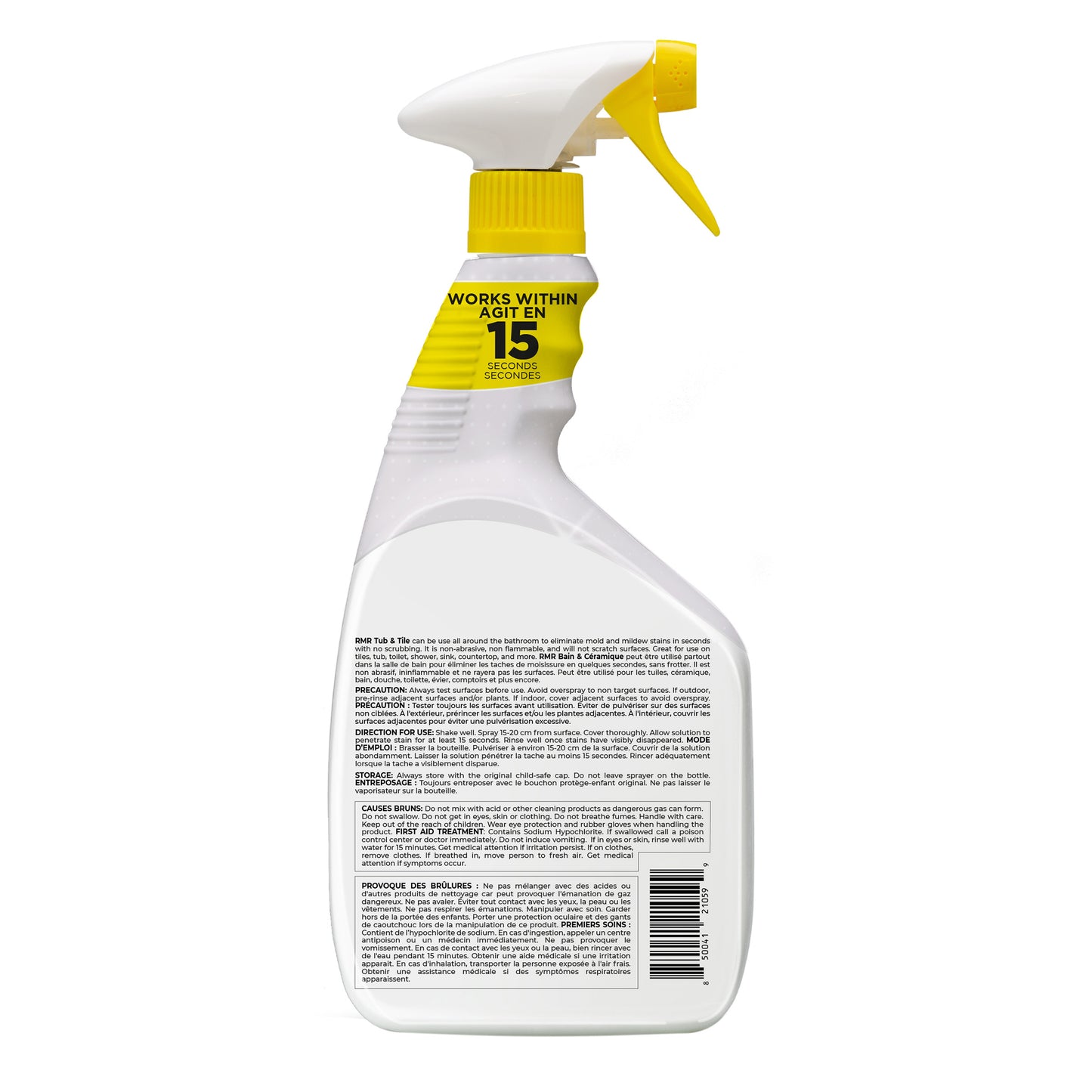 RMR Tub and Tile Mold and Mildew Stain Cleaner, 2 x 950 ml - image 2