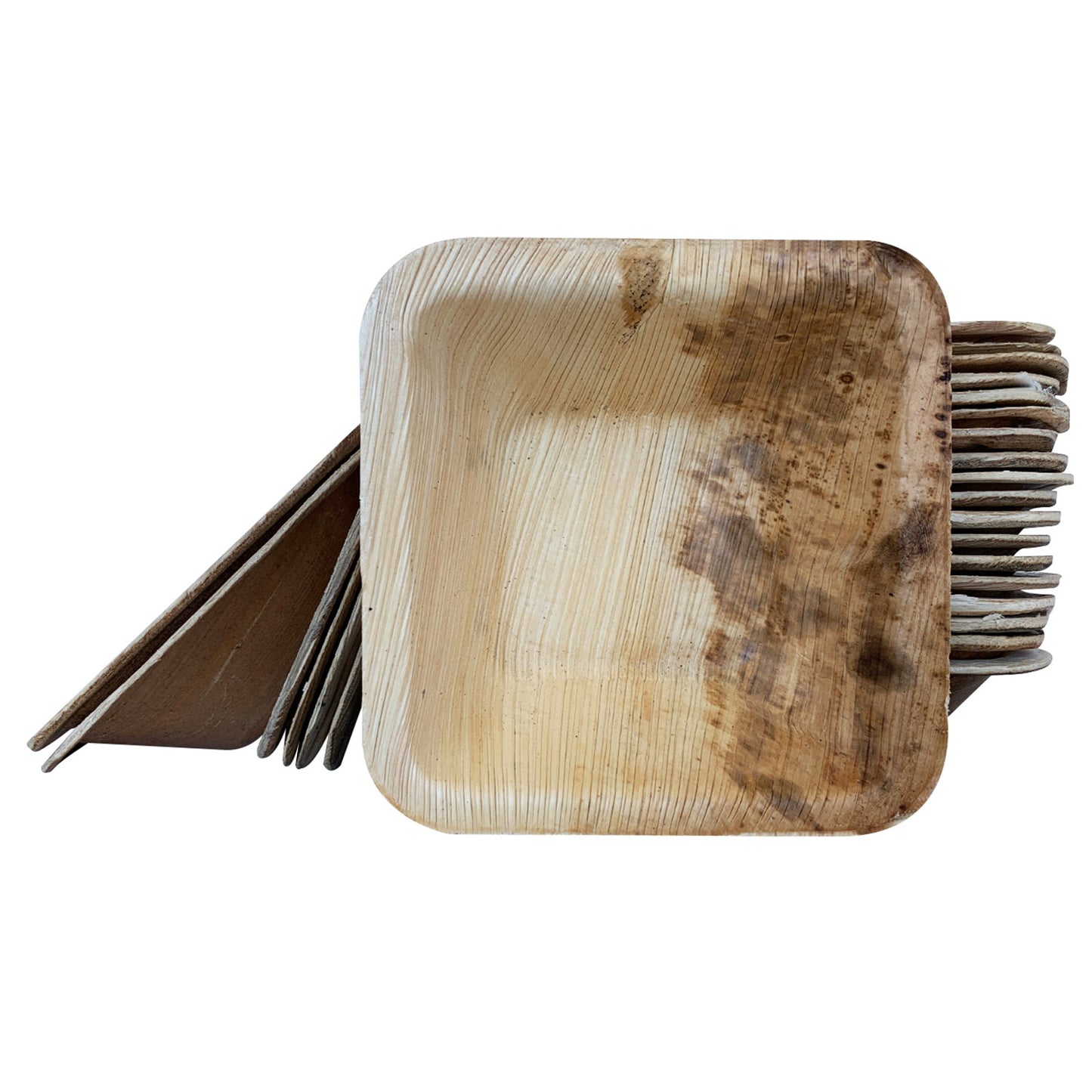 Bio Mart Areca Palm Leaf 4 in. Square Bowl 3.3 oz, Pack of 100 - image 3