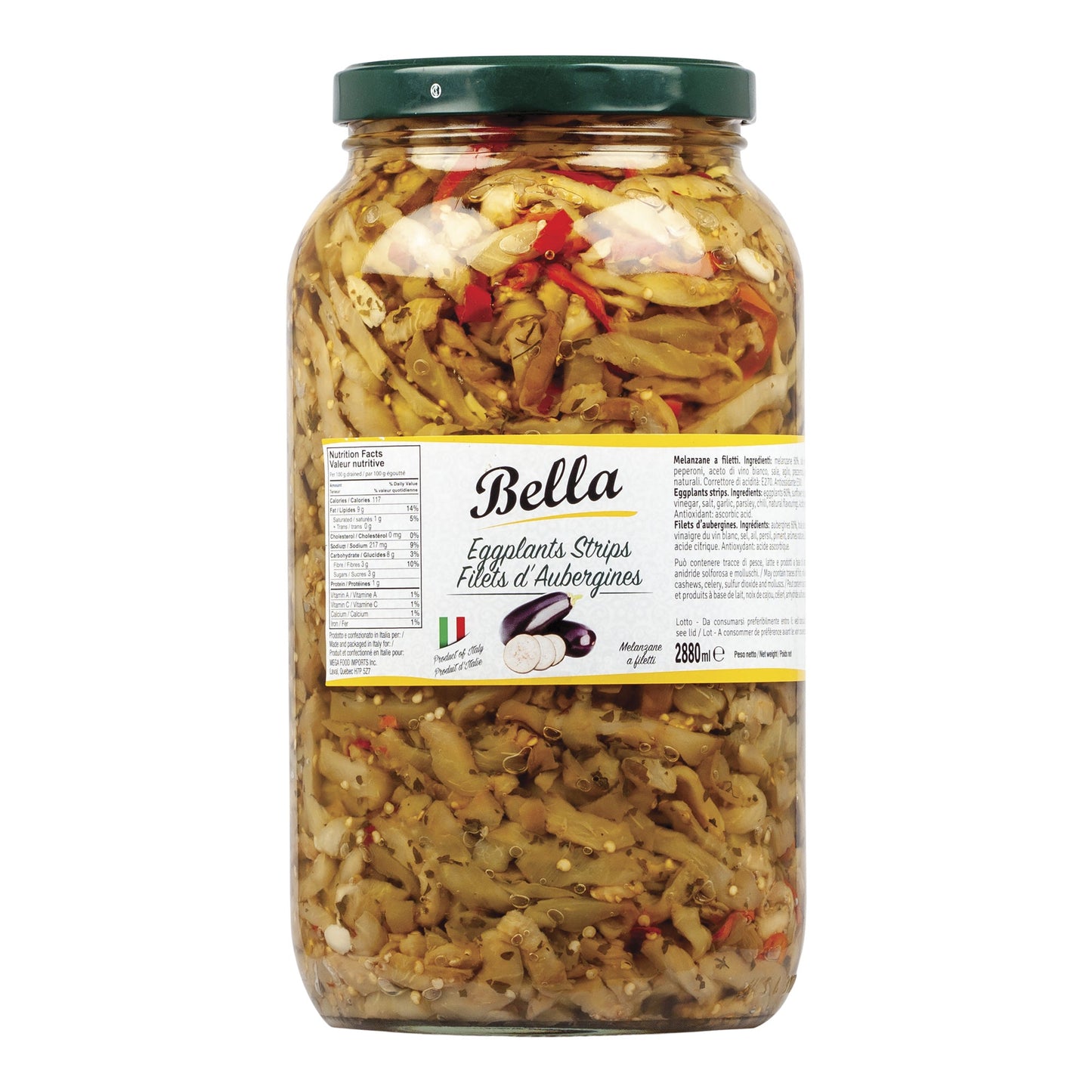 Bella Eggplant Strips, 2. 88 L - image 1