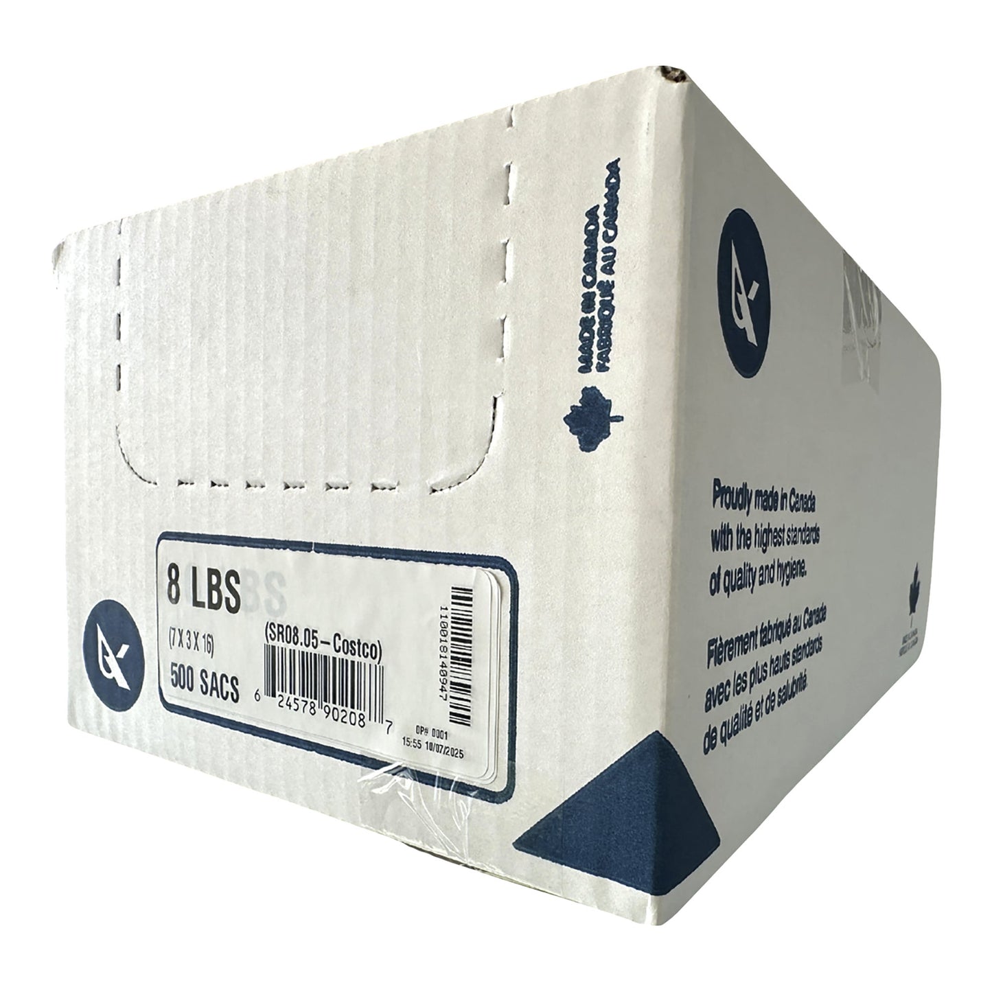 Polykar 8lb Clear Food Bag, Pack of 500 - image 2