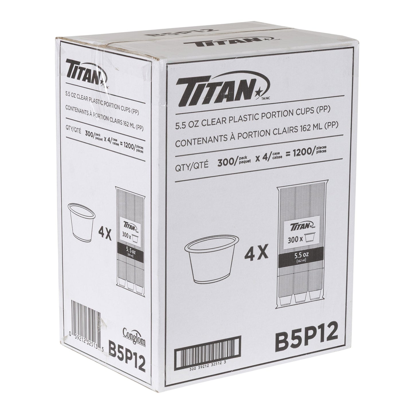 Titan 5.5 oz PP Portion Cup, Pack of 1200 - image 3