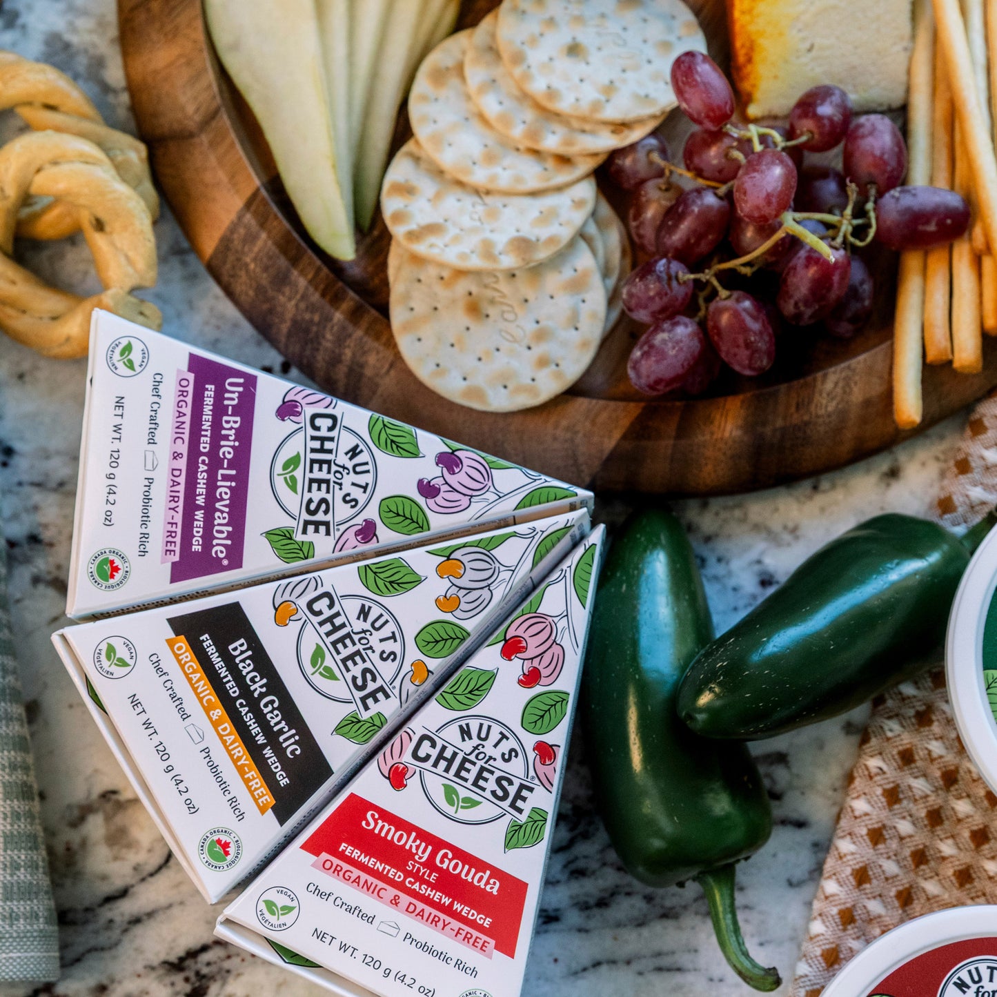 Nuts for Cheese Vegan Dairy-Free Artisanal Wheel Bundle, 1.08 kg - image 4