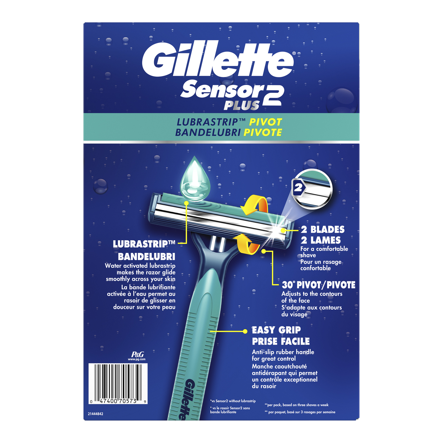 Gillette Sensor2 Plus Men's Disposable Razor, 52 count - image 2