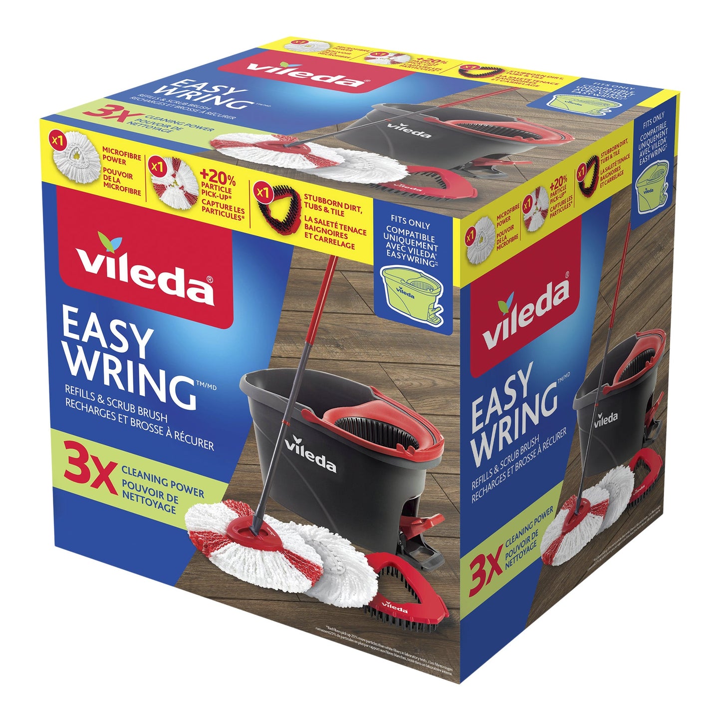 Vileda Easy Wring Power Mop Refills, Pack of 3 - image 2
