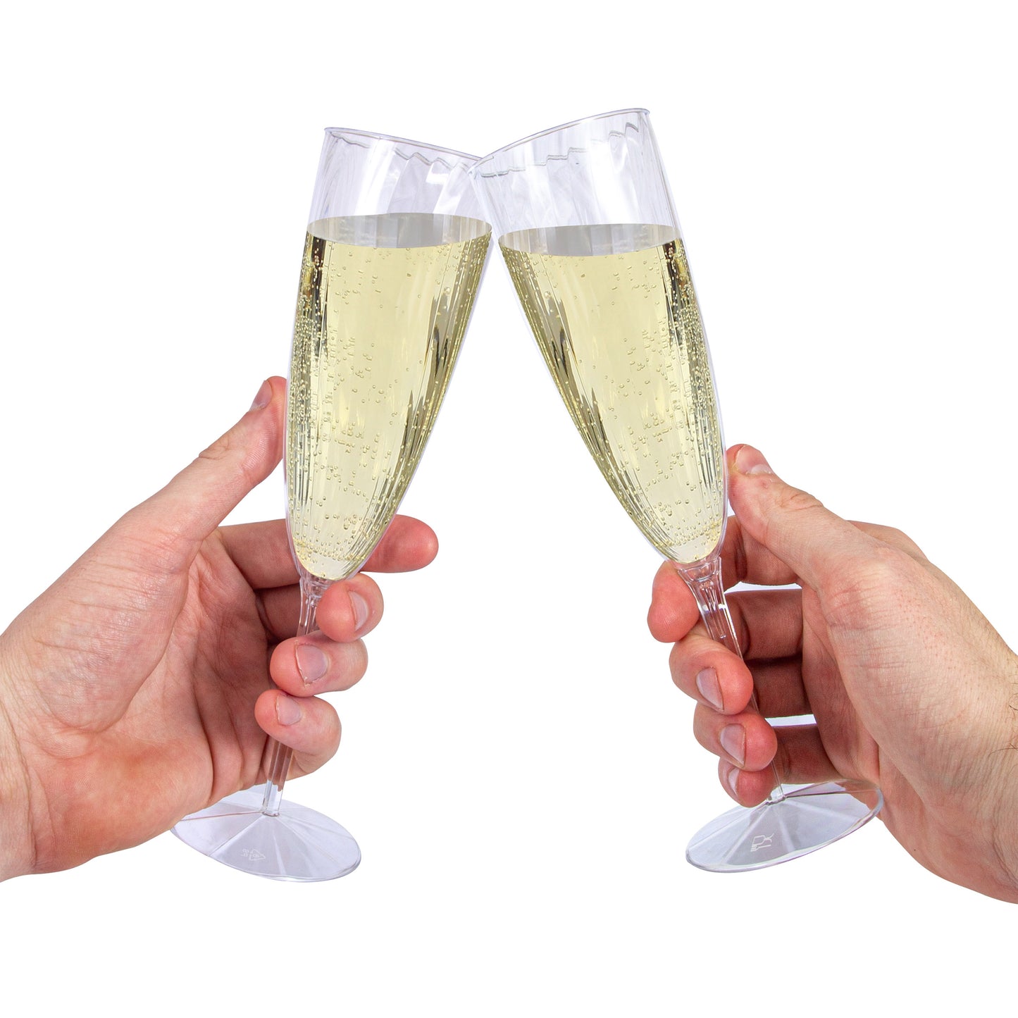 Argentia Ridge 6 oz. Clear Plastic Champagne Flutes - 160 Count - image 4