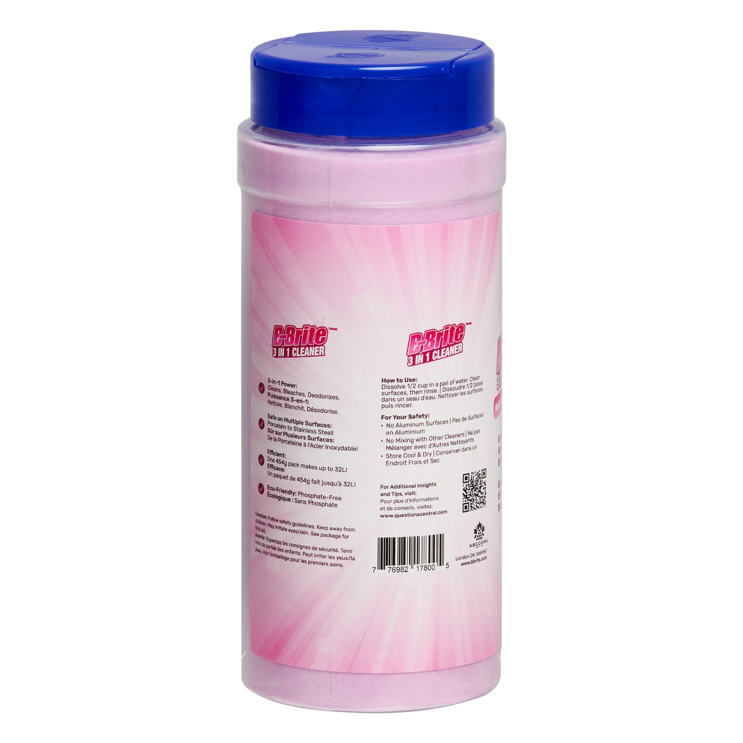 B-Brite 3-in-1 Cleaning Powder with Bleach, 3-pack - image 3