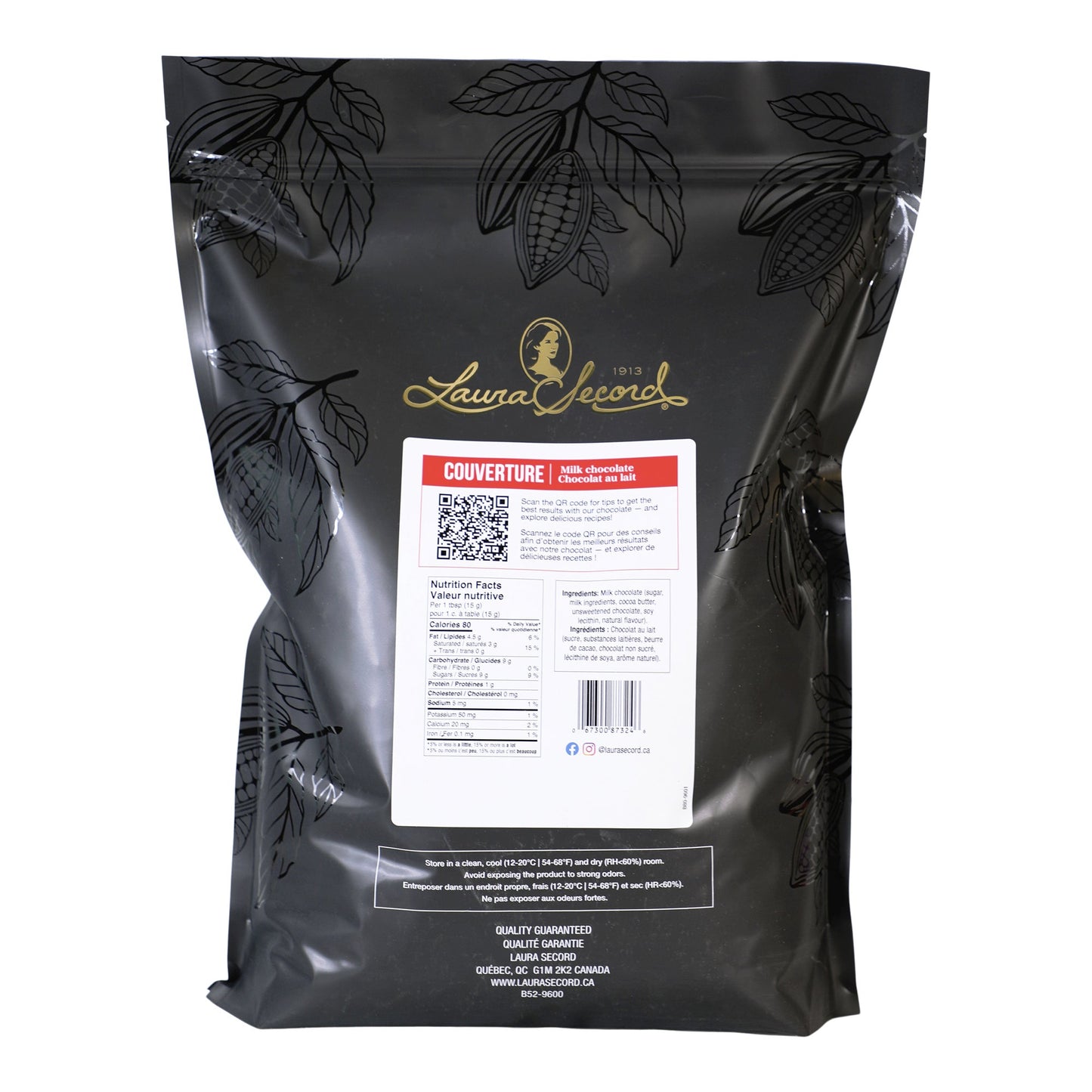Laura Secord Milk Chocolate Couverture 5kg - image 3