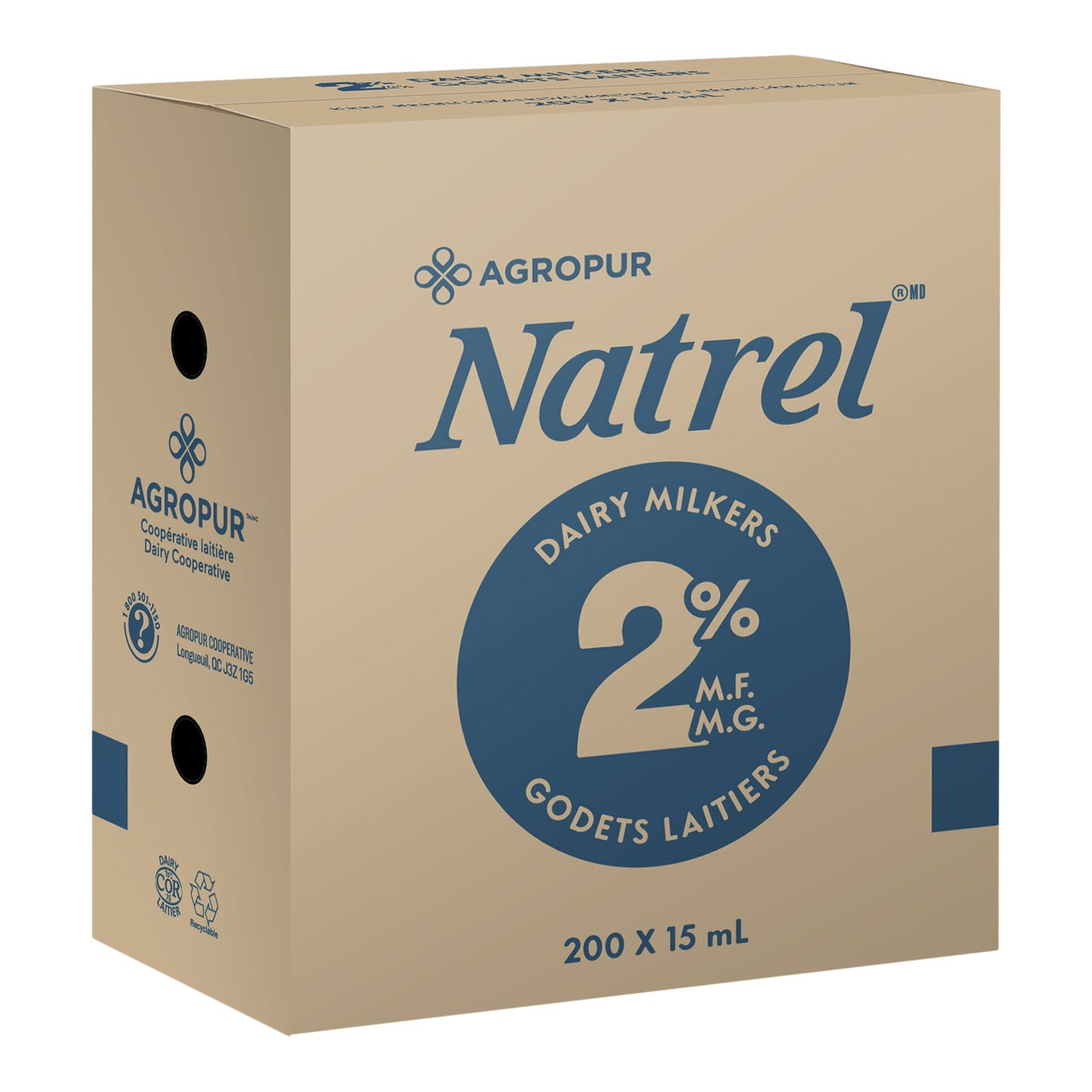 Natrel 2% Milker, 200 × 15mL - image 1