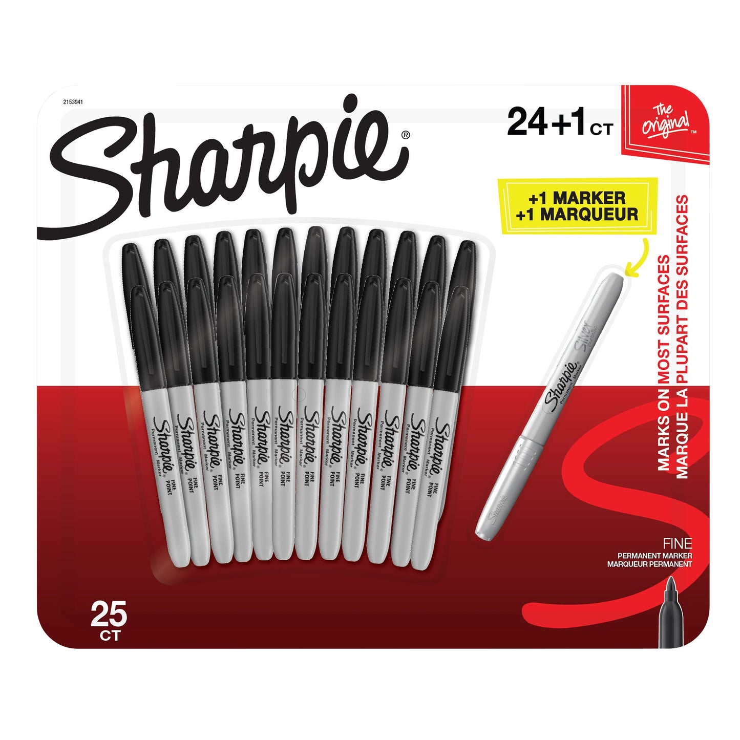 Sharpie Fine Markers Assorted 24 + 1 Pack - image 1