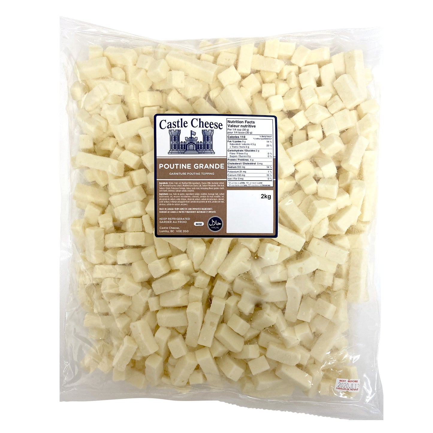 Castle Cheese Poutine Grande Topping, 2 kg - image 1