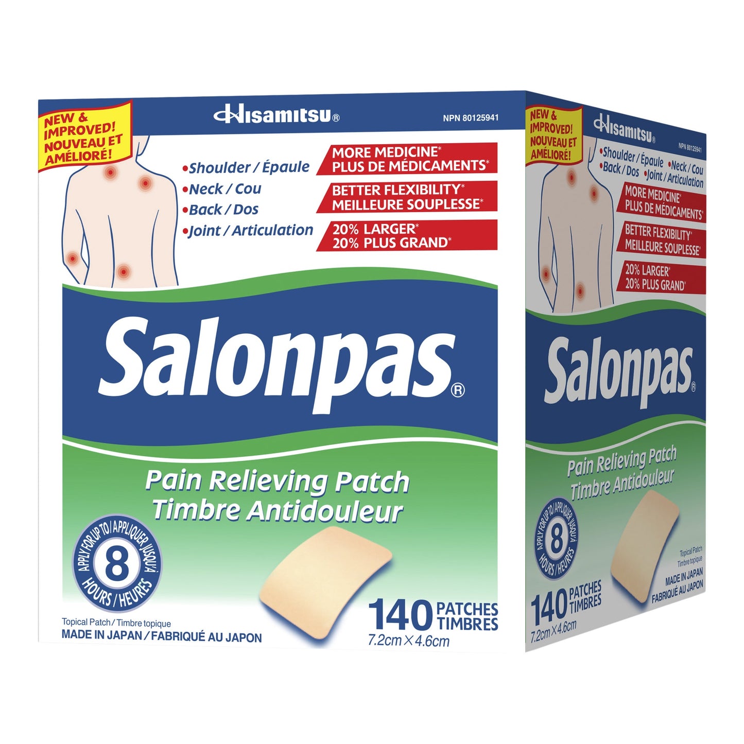 Salonpas Pain Relieving Patch - 140 patches - image 1