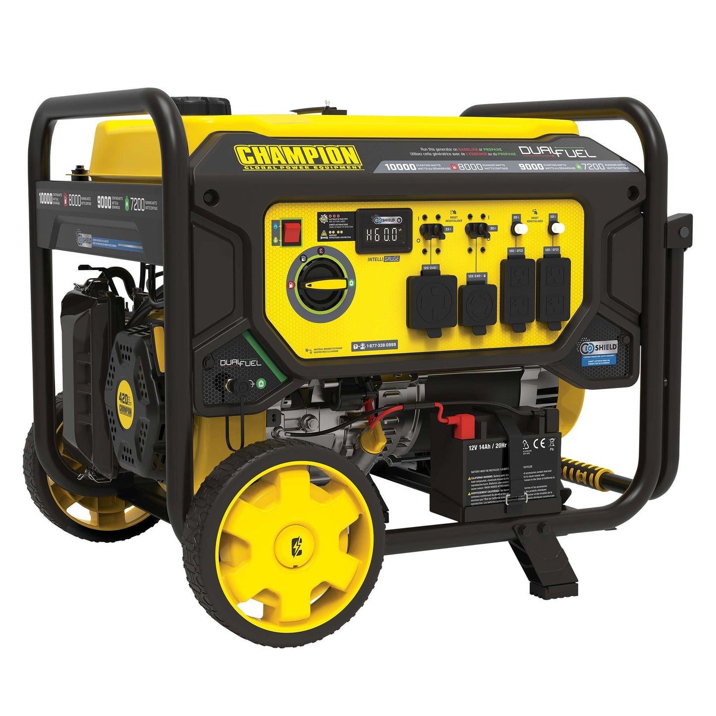 Champion 8,000W Running / 10,000W Peak Dual Fuel Generator with CO Shield - image 1