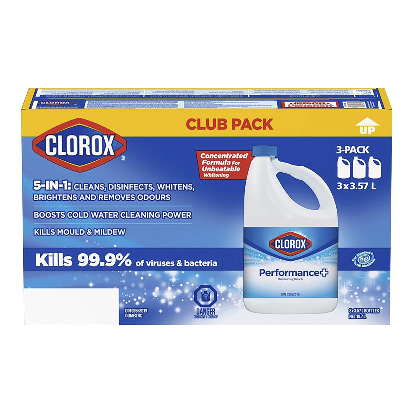 Clorox Performance+ Bleach, 3 x 3.57 L - image 2