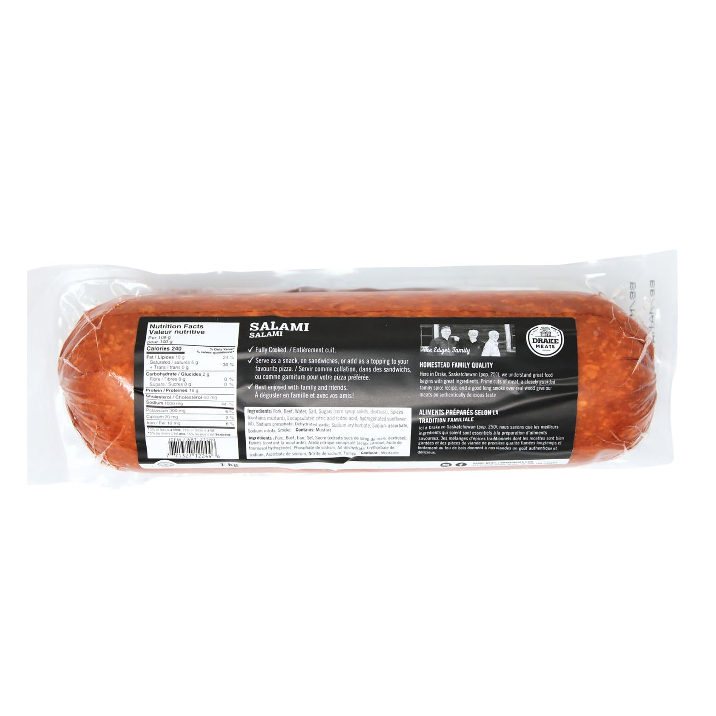 Drake Meats Original Salami, 1 kg - image 3