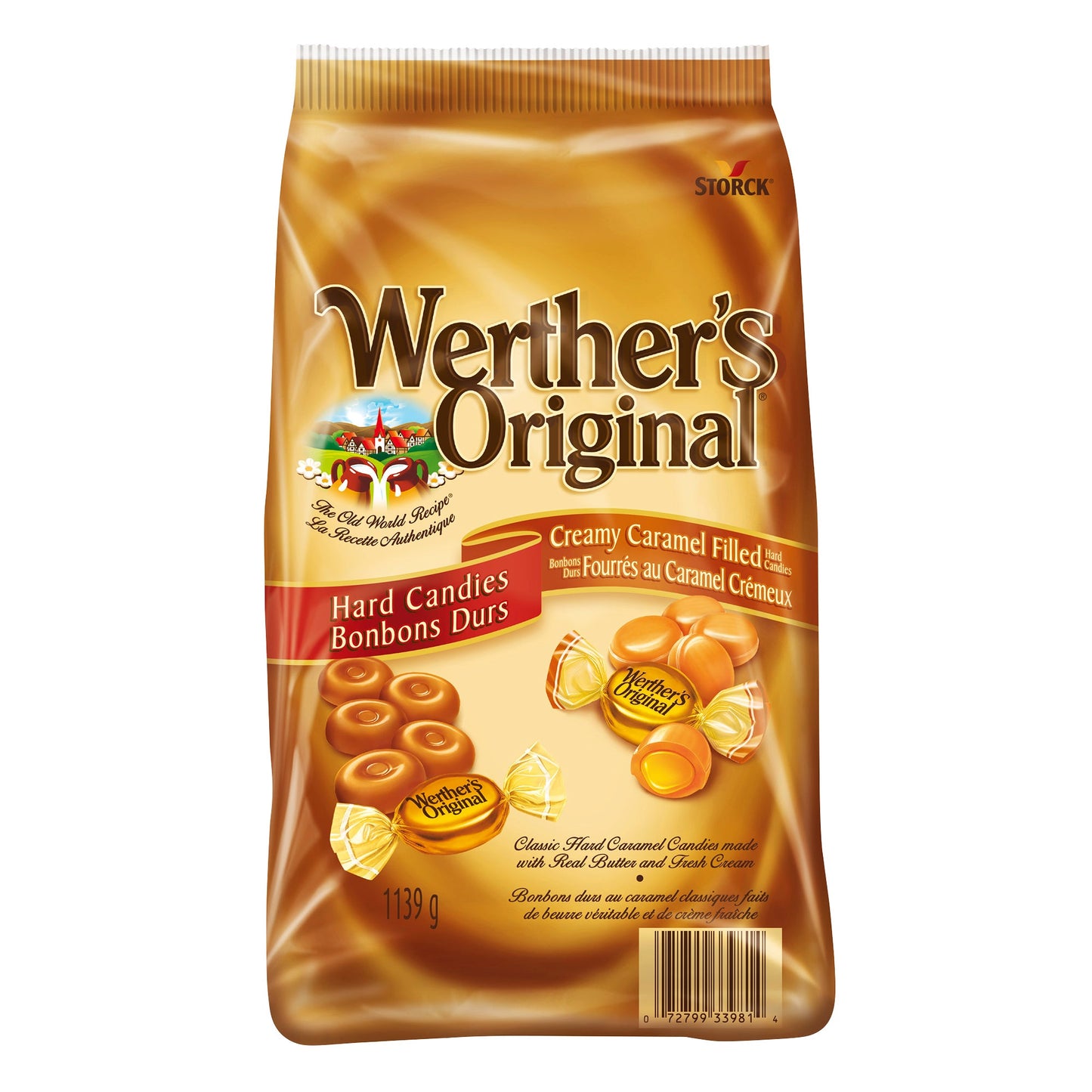 Werther's Original Caramel and Creamy Caramel Filled Hard Candies, 1.139 kg — product image