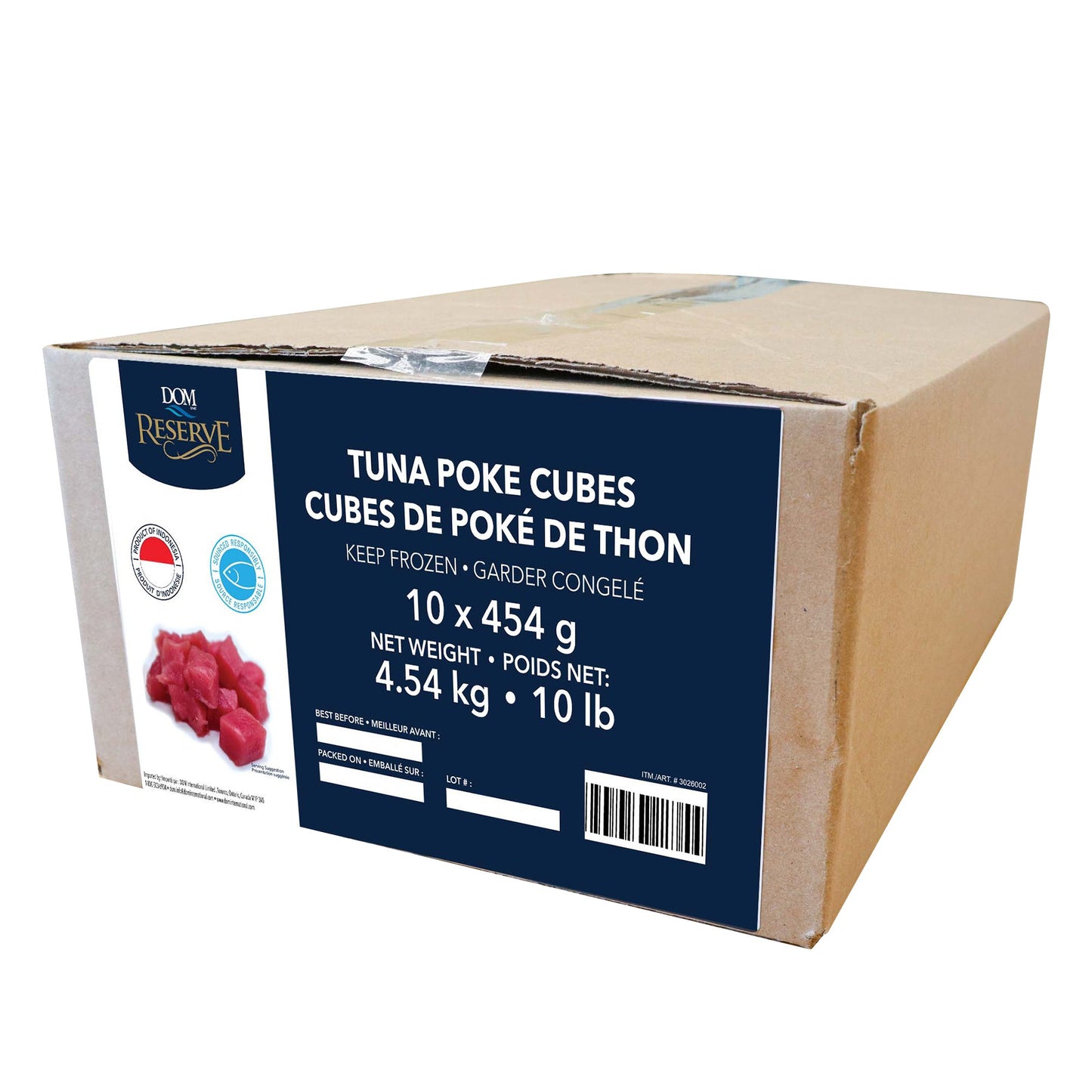 Dom International Tuna Poké Cubes, 4.54 kg - image 3