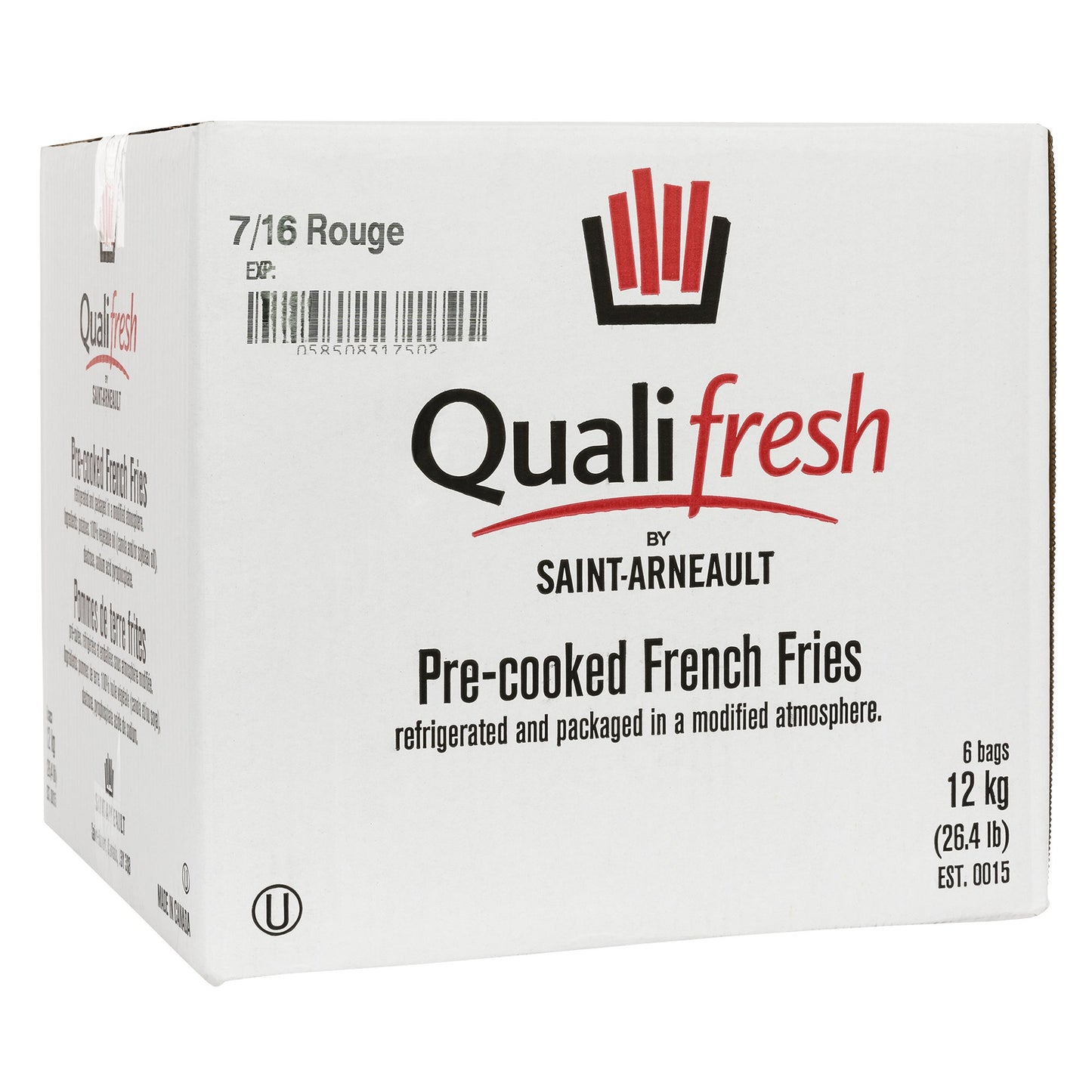 Qualifresh Pre-cooked French Fries Red 6 × 2 kg - image 1