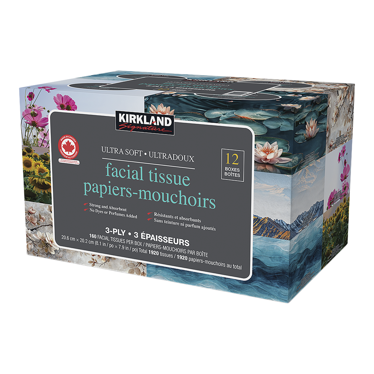 Kirkland Signature Ultra, Facial Tissue Boxes, Pack of 12 - image 2