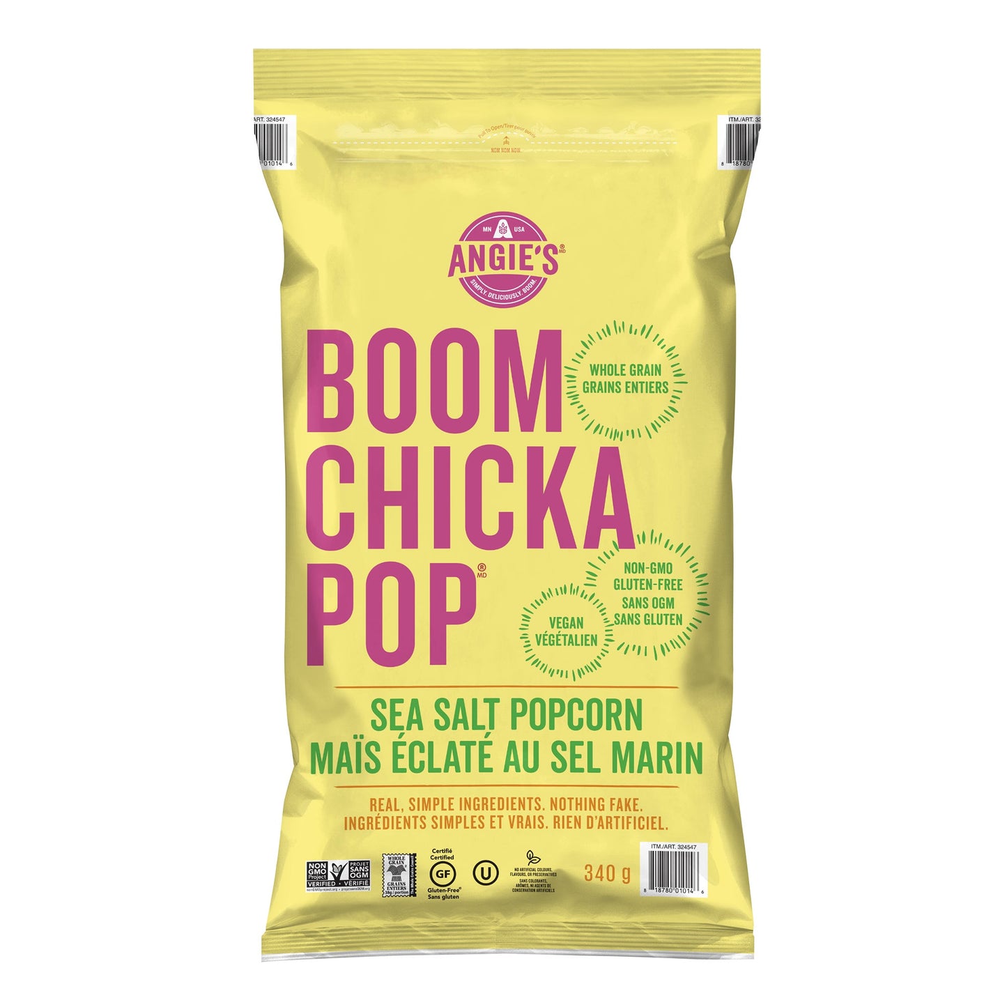 Angie's Boom Chicka Pop Sea Salt Popcorn, 340 g — product image