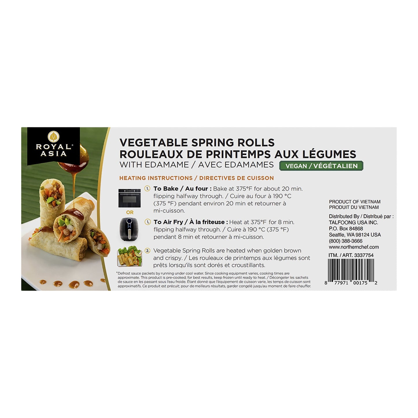 Royal Asia Vegetable spring rolls with edamame, 1.42 kg - image 4