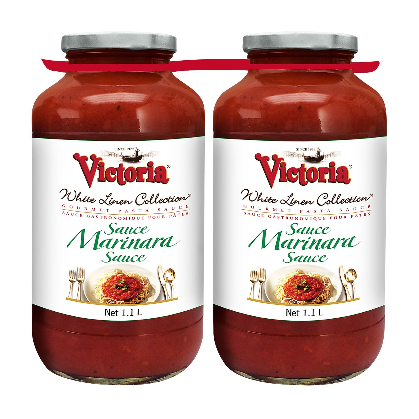 Victoria White Linen Collection Marinara Sauce, 2 × 1.1 L - image 1