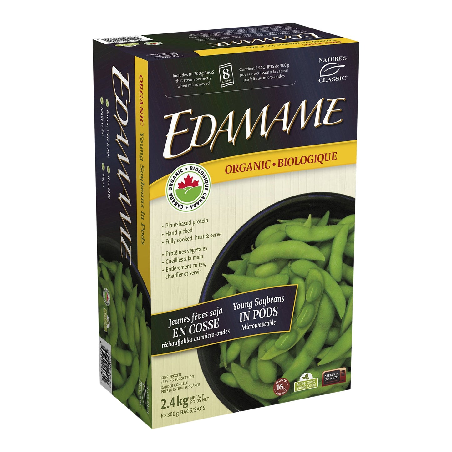 Nature's Organgic Edamame, 8 x 300 g - image 1