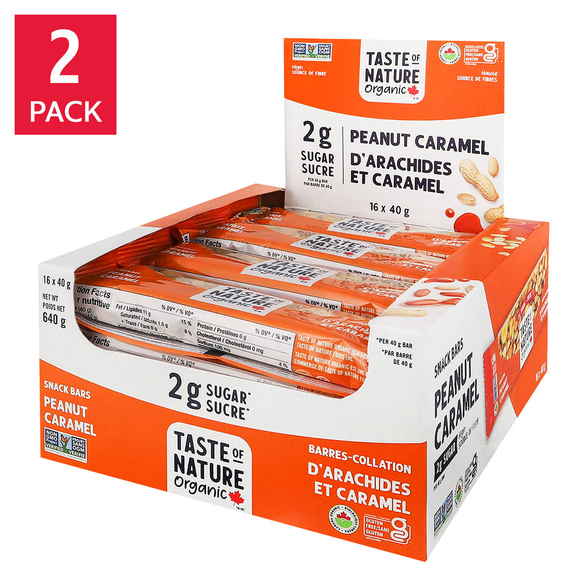 Taste Of Nature, 2 g Sugar Snack Bars, 32 × 40 g - image 6