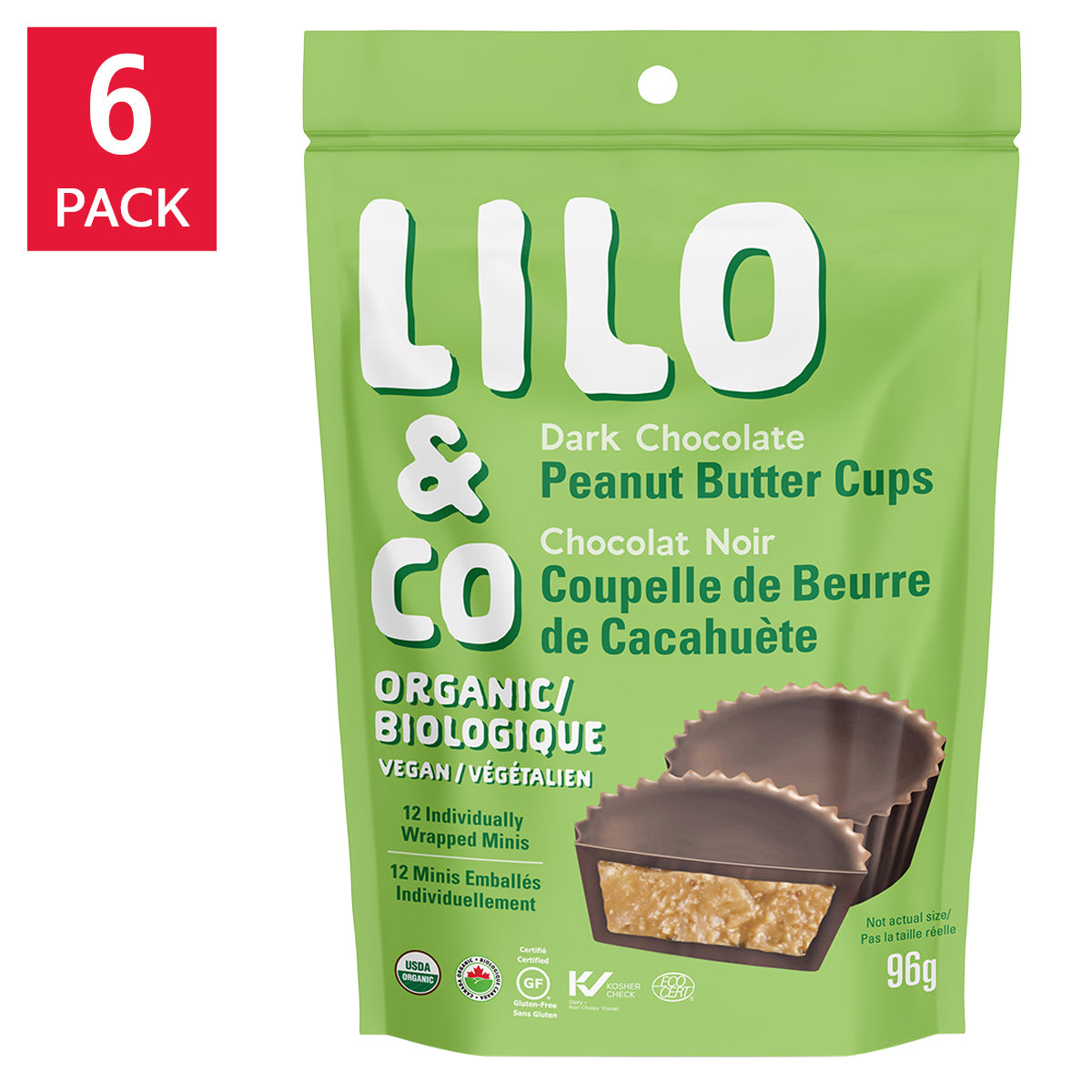 Lilo & Co Peanut Butter Cups, 6 × 96 g - image 4