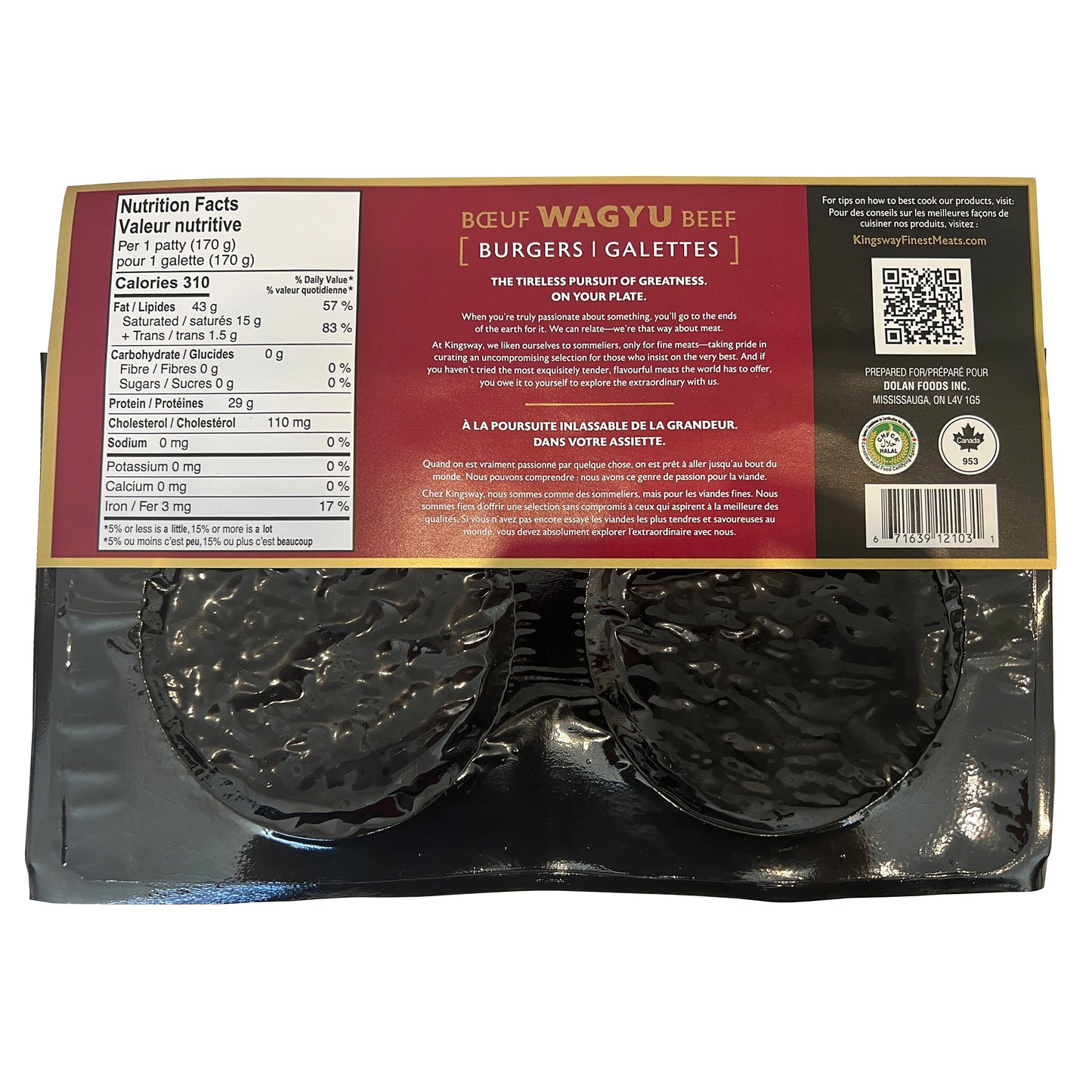 Kingsway Wagyu Beef Hamburger Patties, 20 × 170 g - image 2
