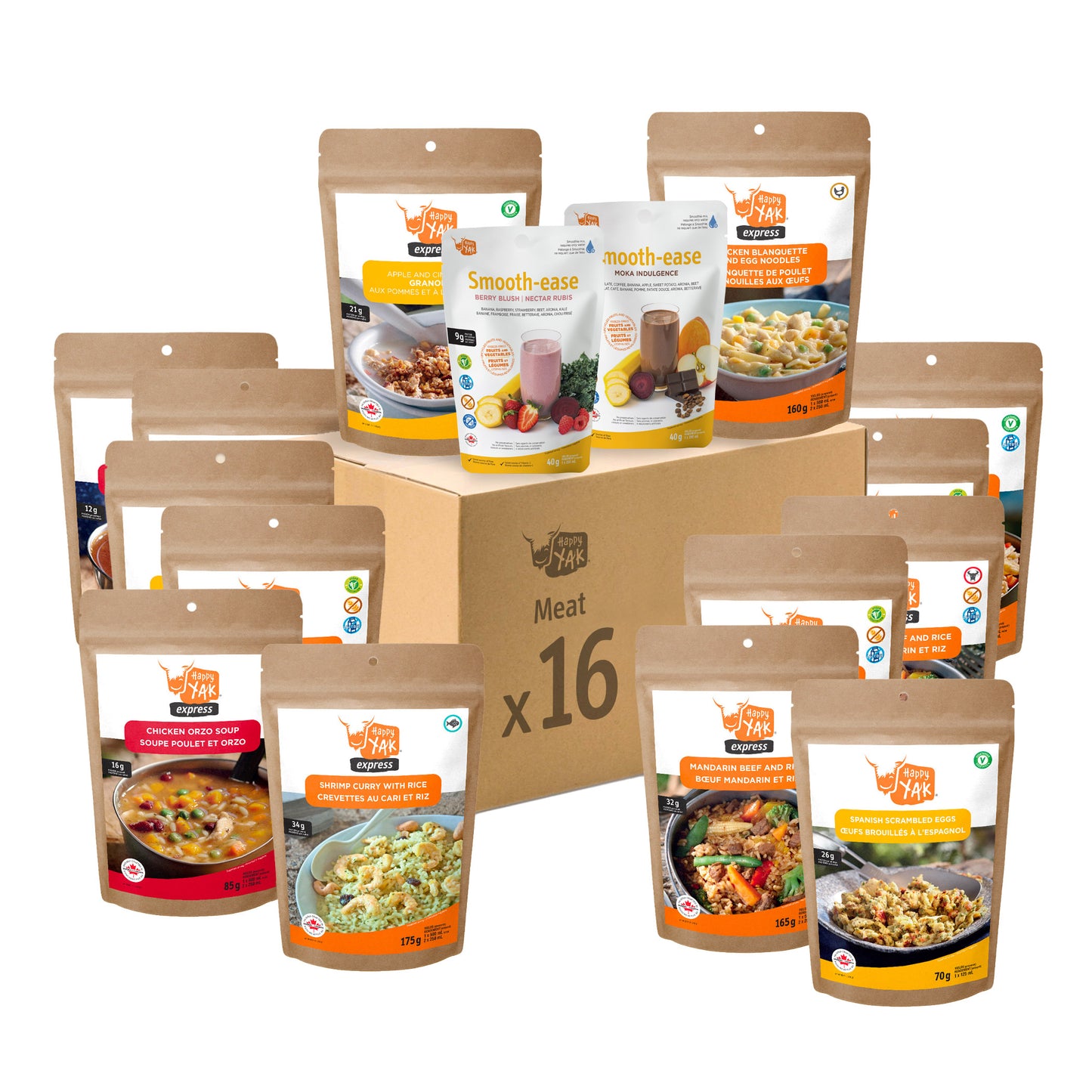 Happy Yak Freeze Dried Meal Kits, 16 Count - image 9