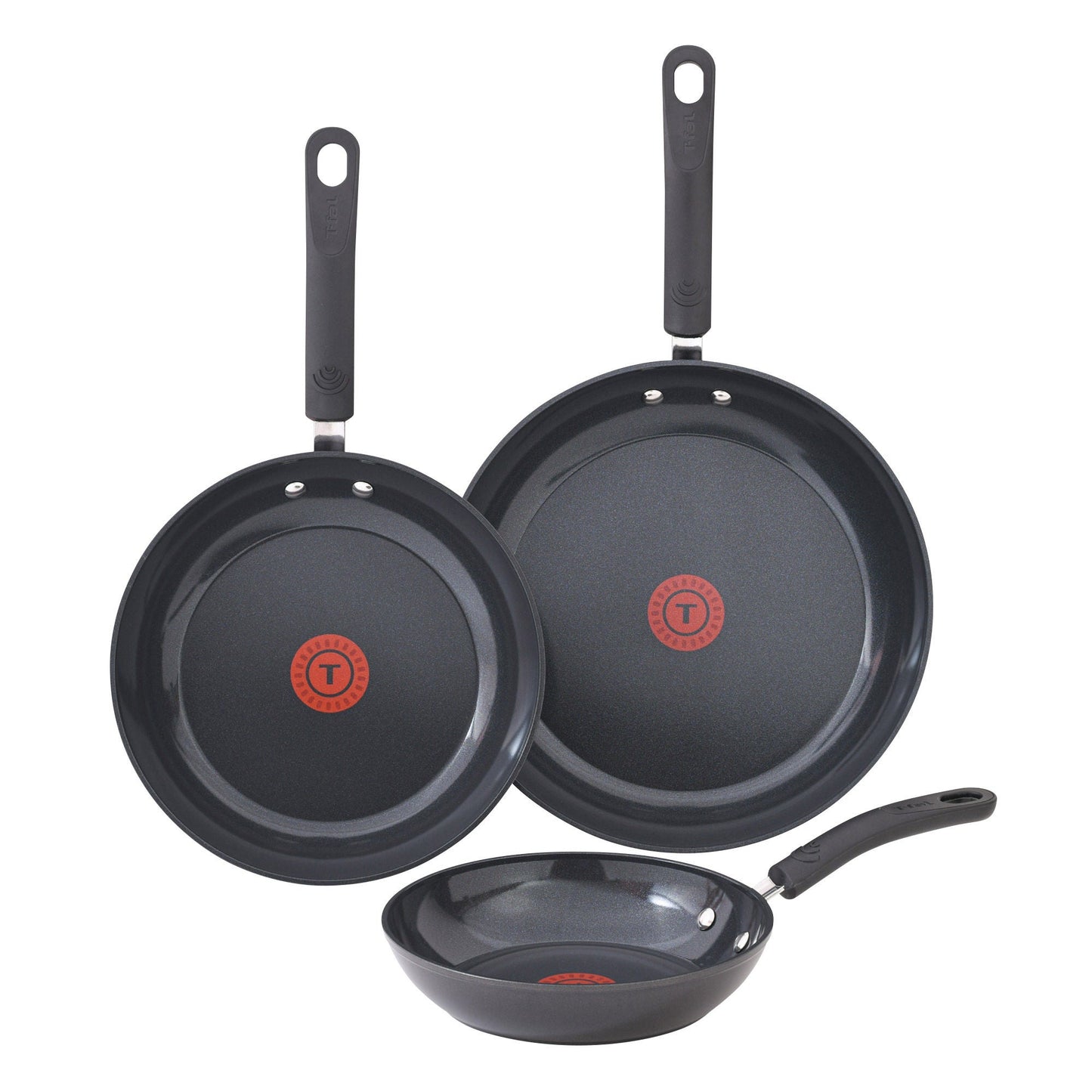 T-fal Ceramic Non-Stick Skillet Set, 3-piece - image 1