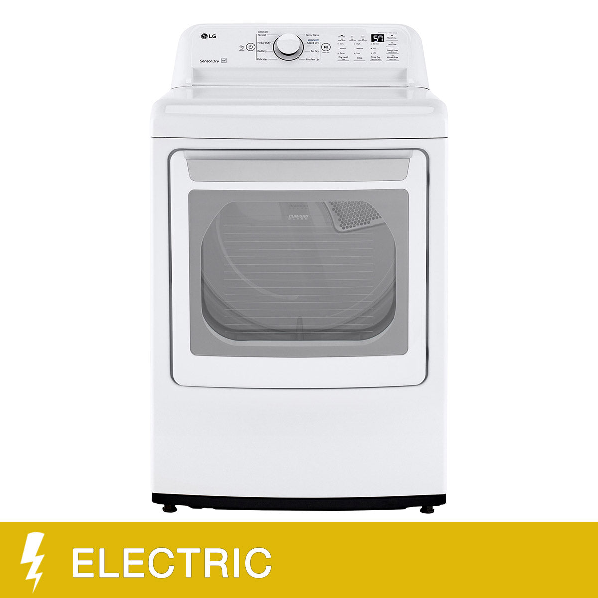 LG 7.3 cu. ft. White Electric Dryer with Sensor Dry Technology - image 1