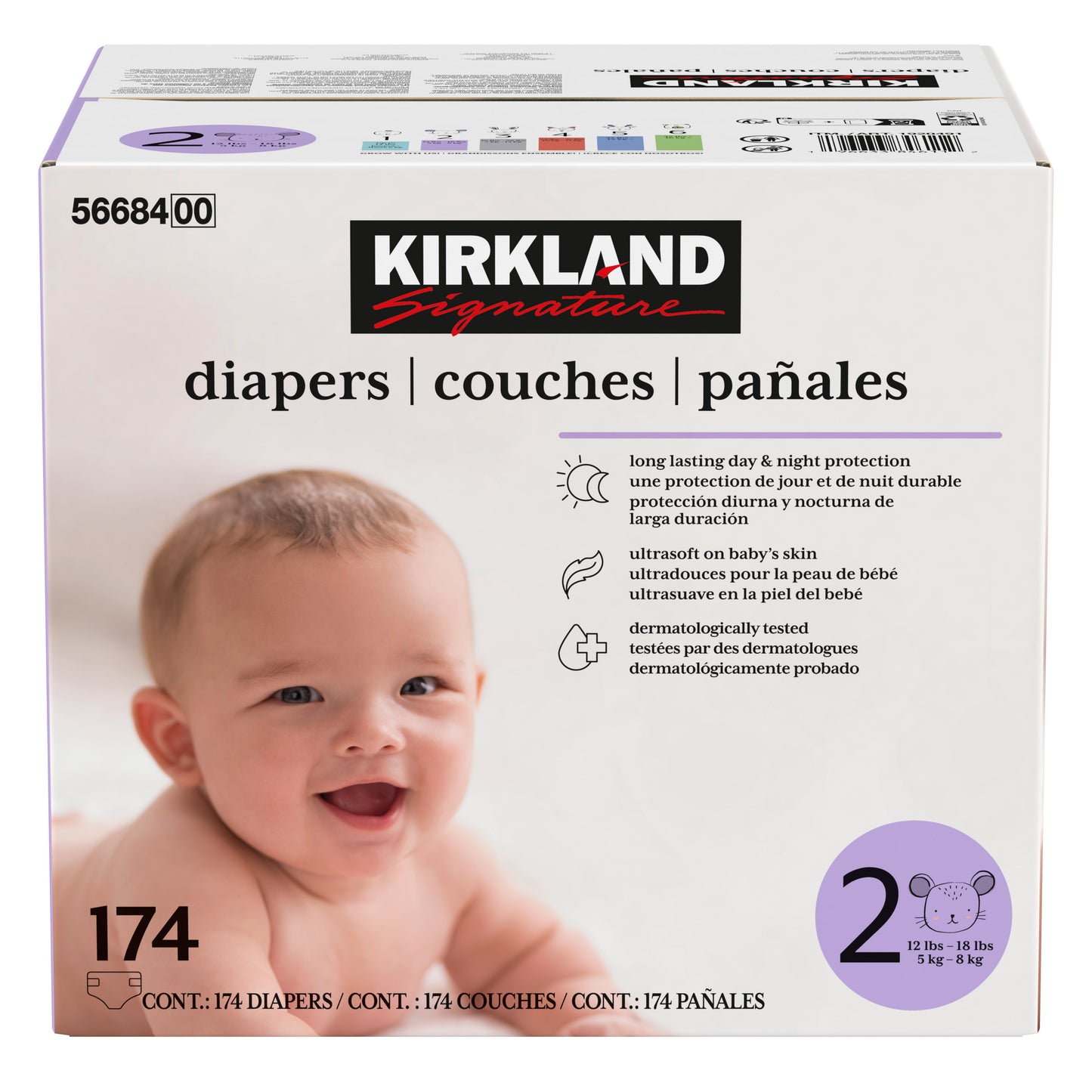 Kirkland Signature Diapers, Sizes 1 - 2 - image 5