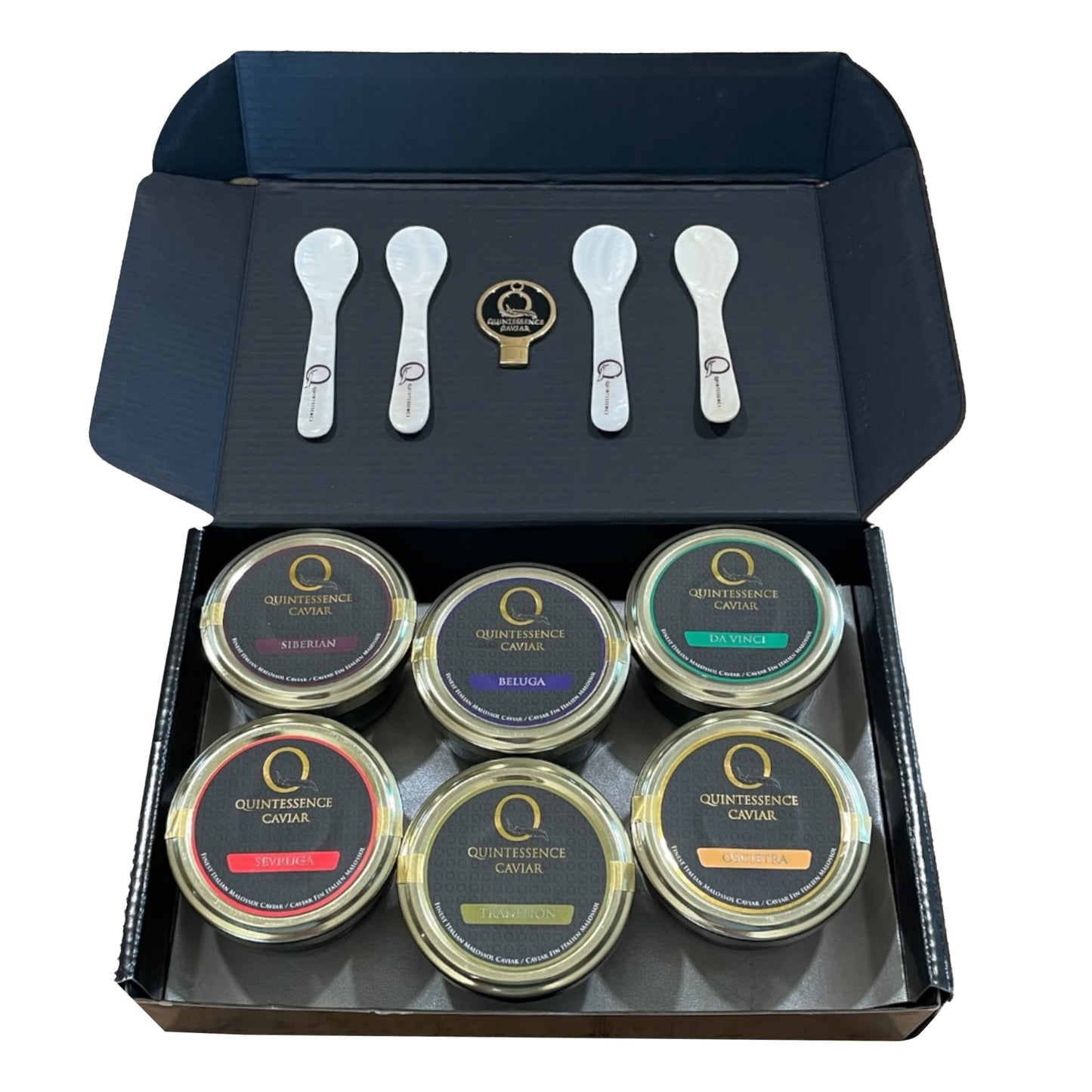 Quintessence Caviar Gift Set with 4 Mother of Pearl Spoons - image 1