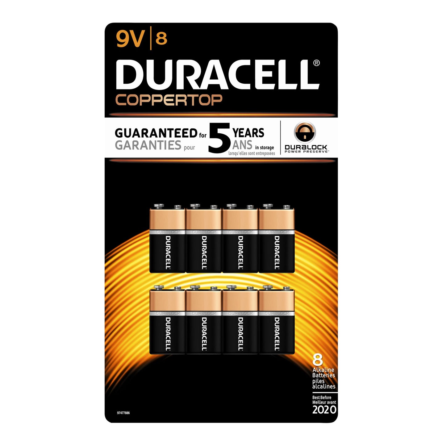 Duracell 9V Batteries, Pack of 8 - image 1